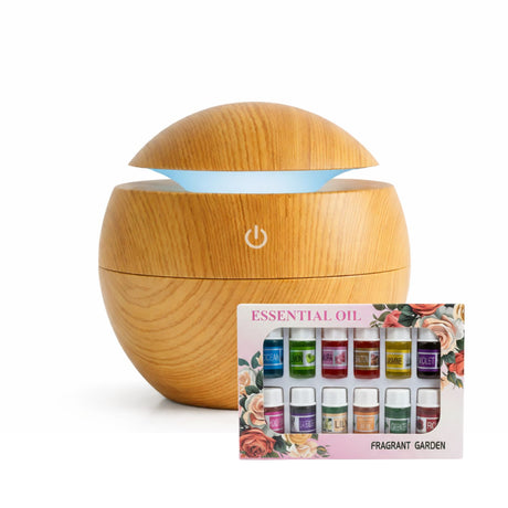 Pack Humidificador 12 Escencias Aspecto Madera Claro Relajación | Disparo.cl