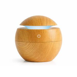 Humidificador Difusor de Escencias Aspecto Madera Claro Relajación | Disparo.cl