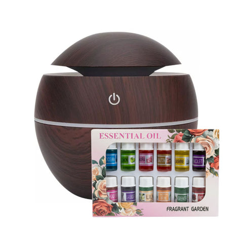Pack Humidificador 12 Escencias Aspecto Madera Oscuro Relajación | Disparo.cl