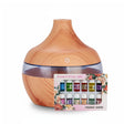 Pack Humidificador Aromatizador 12 Escencias Forma Grano Madera Claro | Disparo.cl