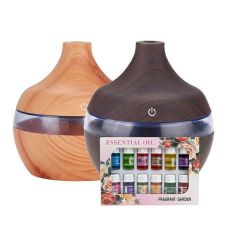 Pack 2 Humidificadores 12 Escencias Grano Madera Claro Oscuro | Disparo.cl