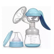 Extractor de leche manual azul, ergonómico y BPA-free, ideal para mamás lactantes. Fácil de usar y limpiar, perfecto para almacenar leche materna.-1-1-1