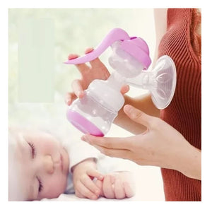 Extractor de leche manual rosa, ergonómico y libre de BPA. Ideal para mamás, fácil de usar y limpiar, perfecto para almacenar leche materna.-1-3-1