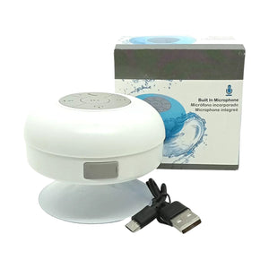 Parlante Bluetooth portátil resistente al agua de 9 cm, con batería de 10 horas y diseño en silicona, ideal para duchas y actividades al aire libre.-2
