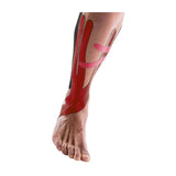 Cinta Kinesiológica Tape Neuromuscular Roja de 500cm x 5cm, hipoalergénica, resistente al agua, ideal para soporte en lesiones deportivas.-5