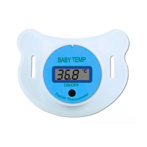 Chupete termómetro digital de silicona suave, colorido y ergonómico, mide temperatura en segundos. Ideal para bebés y niños.-1-1-1
