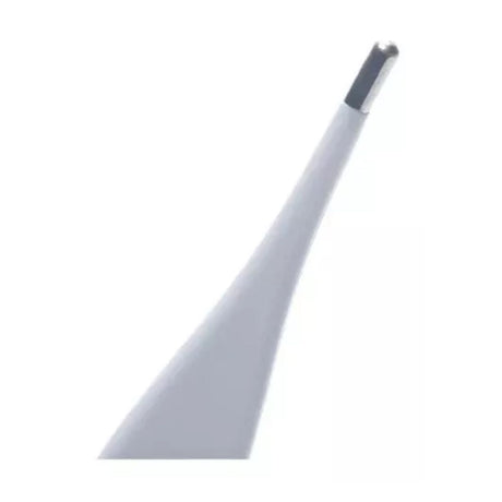 Termómetro digital blanco de 12 cm, ligero y resistente al agua, ideal para medir temperatura corporal y alimentos con pantalla LCD clara.-1-2-1