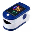 Oxímetro digital blanco de 6 cm, portátil y ergonómico, mide SpO2 y pulso con pantalla LED clara. Ideal para monitoreo de salud.-1-1-1