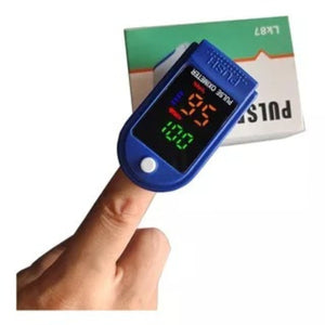 Oxímetro digital blanco de 6 cm, portátil y ergonómico, mide SpO2 y pulso con pantalla LED clara. Ideal para monitoreo de salud.-1-3-1