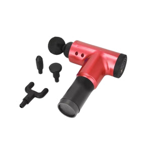 Pistola facial roja de 21 cm, ergonómica y duradera, ideal para limpieza profunda y aplicación de cosméticos en salones de belleza.-1-4-1