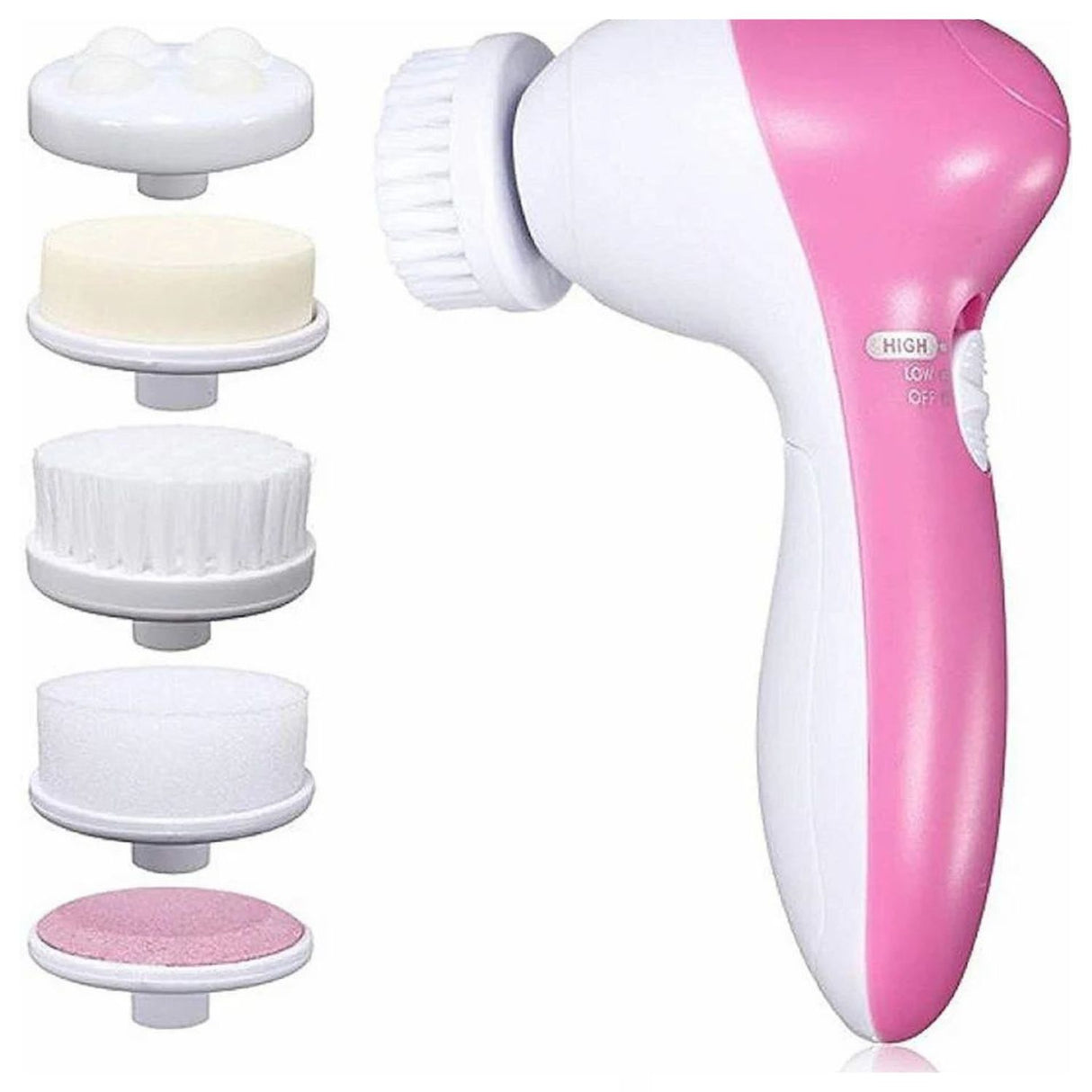 Mini Masajeador Facial Rosa de 9 cm, ergonómico y suave, ideal para mejorar la circulación y tonificar la piel en rutinas de belleza.-1