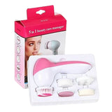 Mini Masajeador Facial Rosa de 9 cm, ergonómico y suave, ideal para mejorar la circulación y tonificar la piel en rutinas de belleza.-4