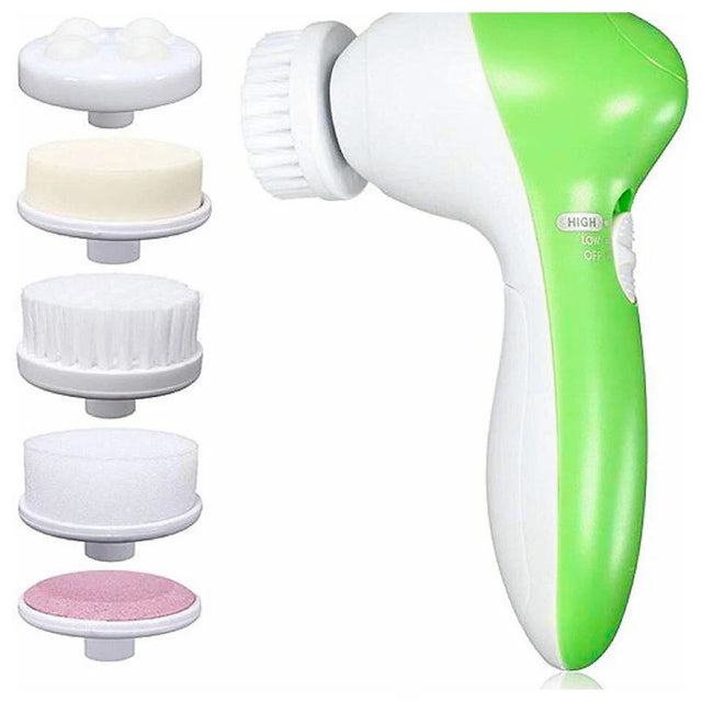 Mini Masajeador Facial Verde de 9 cm, ergonómico y resistente al agua, ideal para mejorar la circulación y absorción de productos de cuidado de la piel.-1