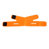 Faja reductora papada naranja de 32 cm, ergonómica y suave, reafirma el mentón y cuello. Ideal para uso nocturno y relajación.-4