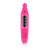 Limador de Uñas Eléctrico rosa de 13 cm, ergonómico y potente, ideal para dar forma a uñas naturales y artificiales en casa o viajes.-4