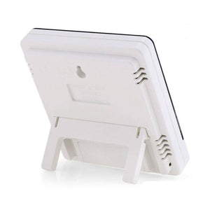 Termómetro Indoor HTC-1 blanco de 10 cm, mide temperatura y humedad con pantalla LCD, ideal para hogar y oficina.-3