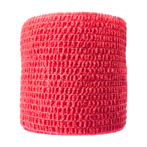 Venda Koban roja de 5cm x 250cm, hipoalergénica y resistente, ideal para primeros auxilios y estabilización de lesiones.-1-3-1