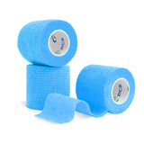 Venda Koban celeste de 5cm x 250cm, elástica y resistente al agua, ideal para soporte y compresión en lesiones menores.-2