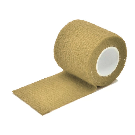 Venda Koban beige 5cm x 250cm, suave y flexible, ideal para primeros auxilios, cubre heridas sin irritar la piel.-1-1-1