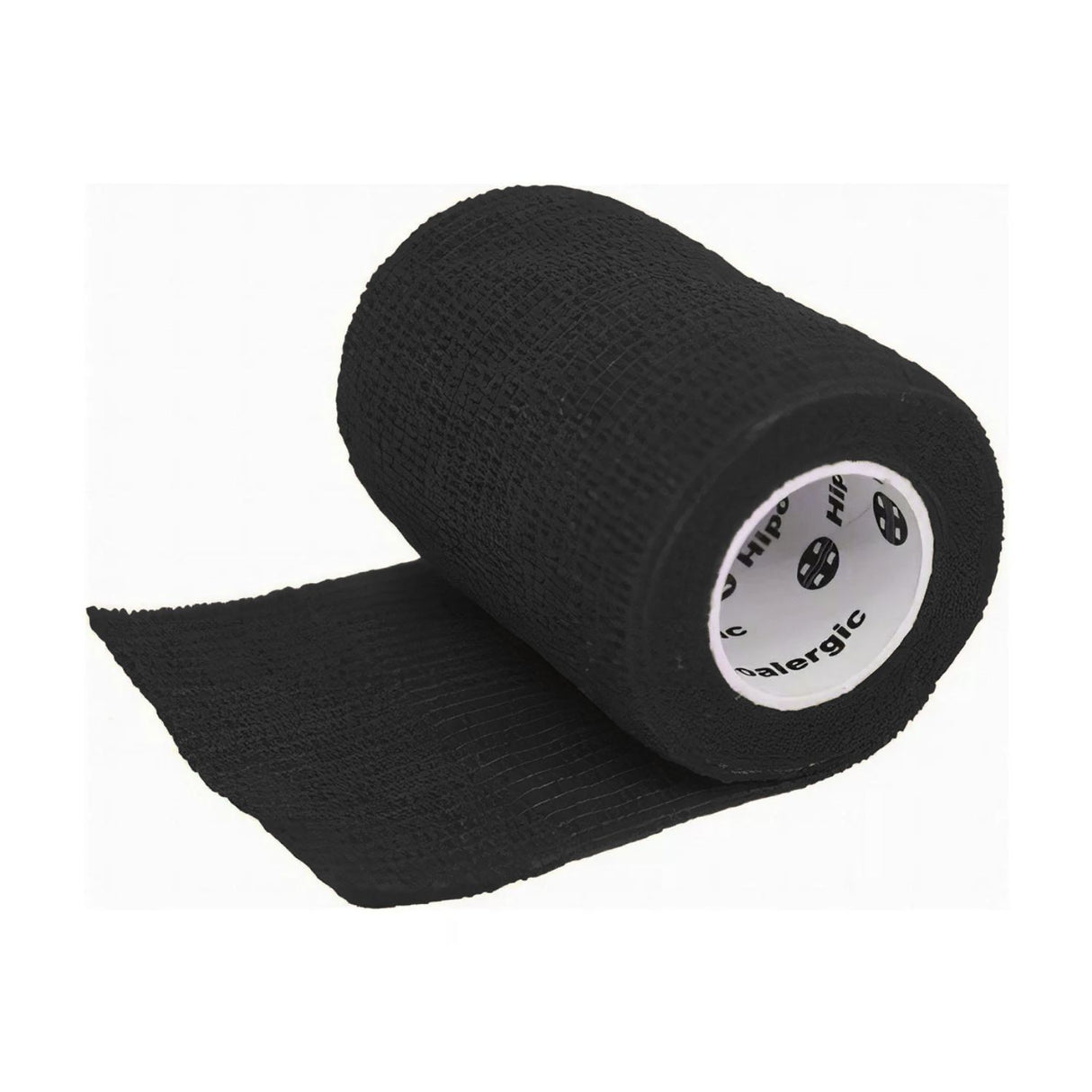 Venda Koban negra de 7cm x 250cm, elástica y resistente al agua, ideal para primeros auxilios y compresión de lesiones deportivas.-1-1-1