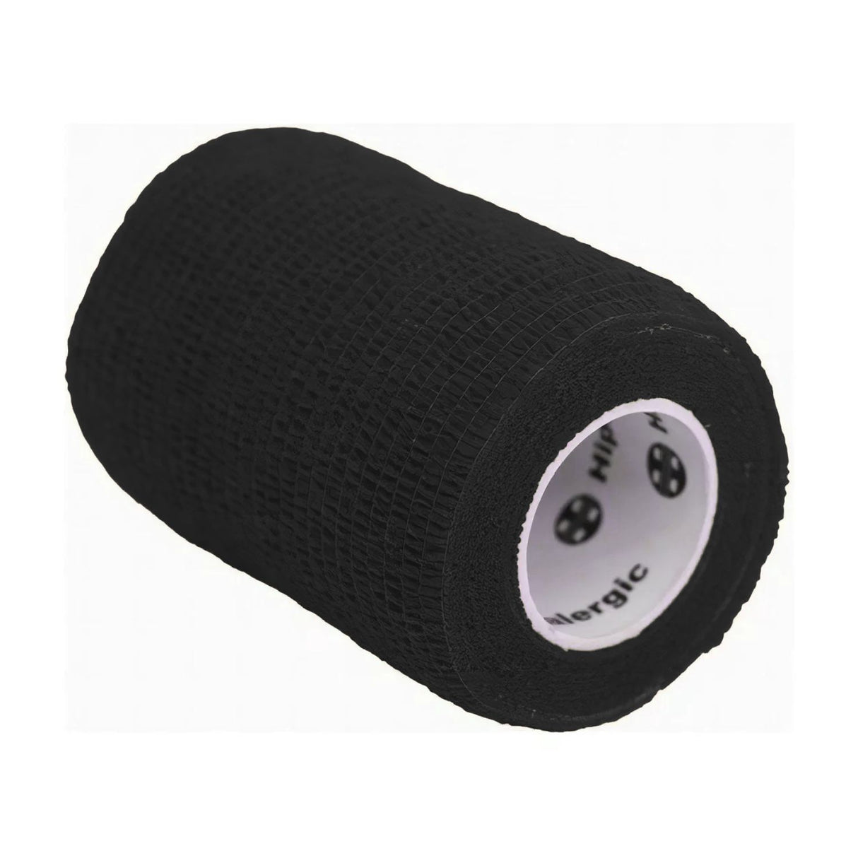 Venda Koban negra de 7cm x 250cm, elástica y resistente al agua, ideal para primeros auxilios y compresión de lesiones deportivas.-1-3-1