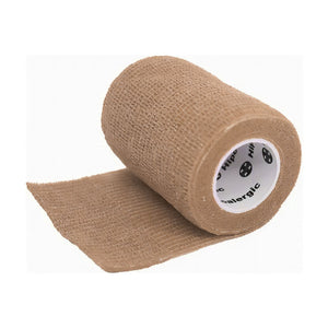 Venda Koban beige de 7 cm x 250 cm, hipoalergénica y resistente, ideal para compresión y soporte en lesiones.-1-1-1