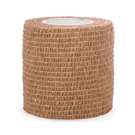 Venda Koban beige de 7 cm x 250 cm, hipoalergénica y resistente, ideal para compresión y soporte en lesiones.-1-2-1