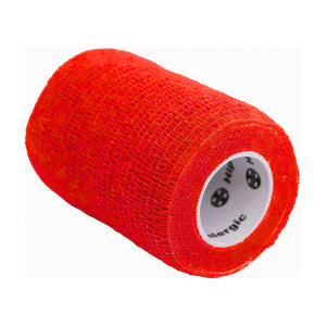 Venda Koban roja de 7 cm x 250 cm, autoadhesiva y transpirable, ideal para cubrir heridas y estabilizar lesiones en deportes.-1-3-1