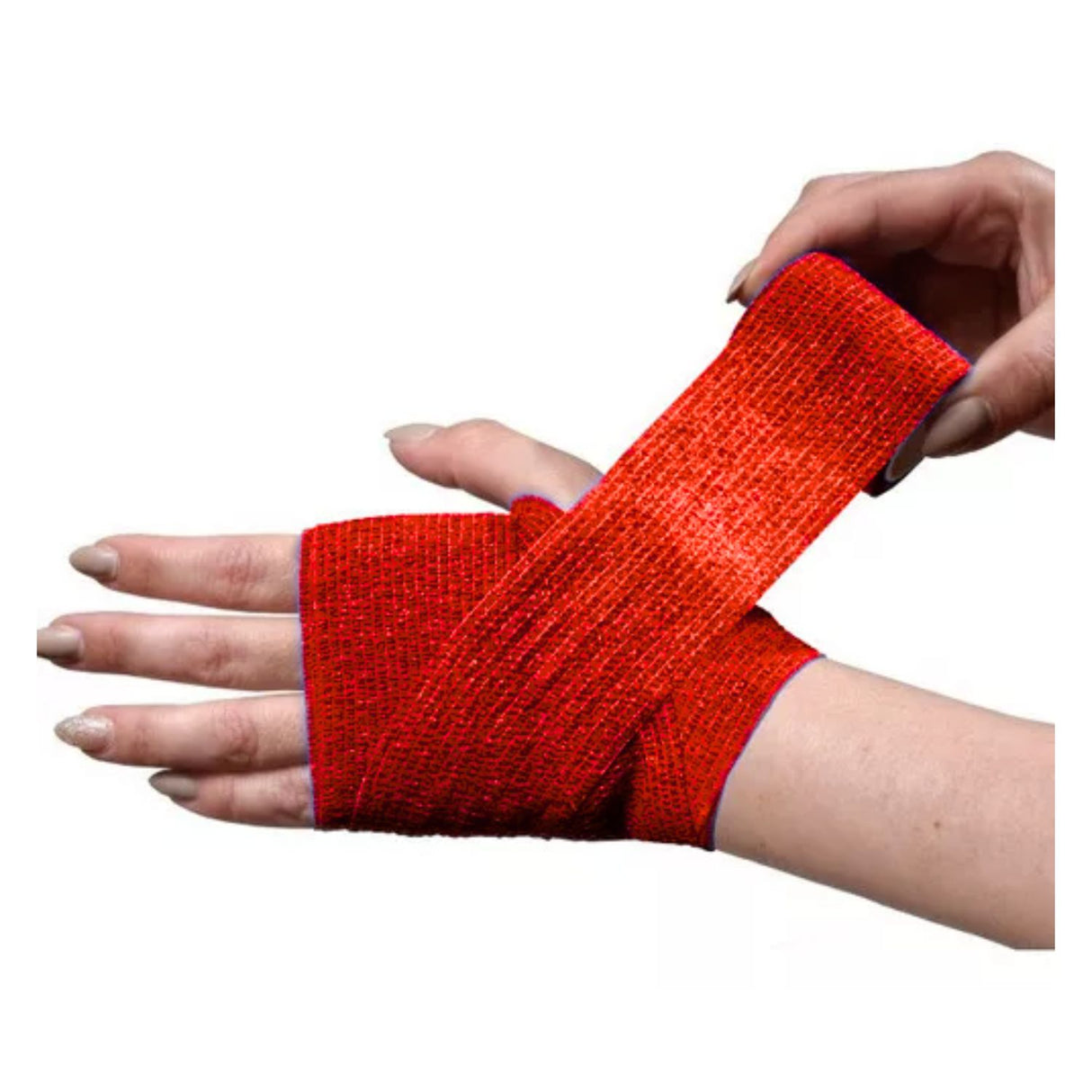 Venda Koban roja de 7 cm x 250 cm, autoadhesiva y transpirable, ideal para cubrir heridas y estabilizar lesiones en deportes.-1-4-1