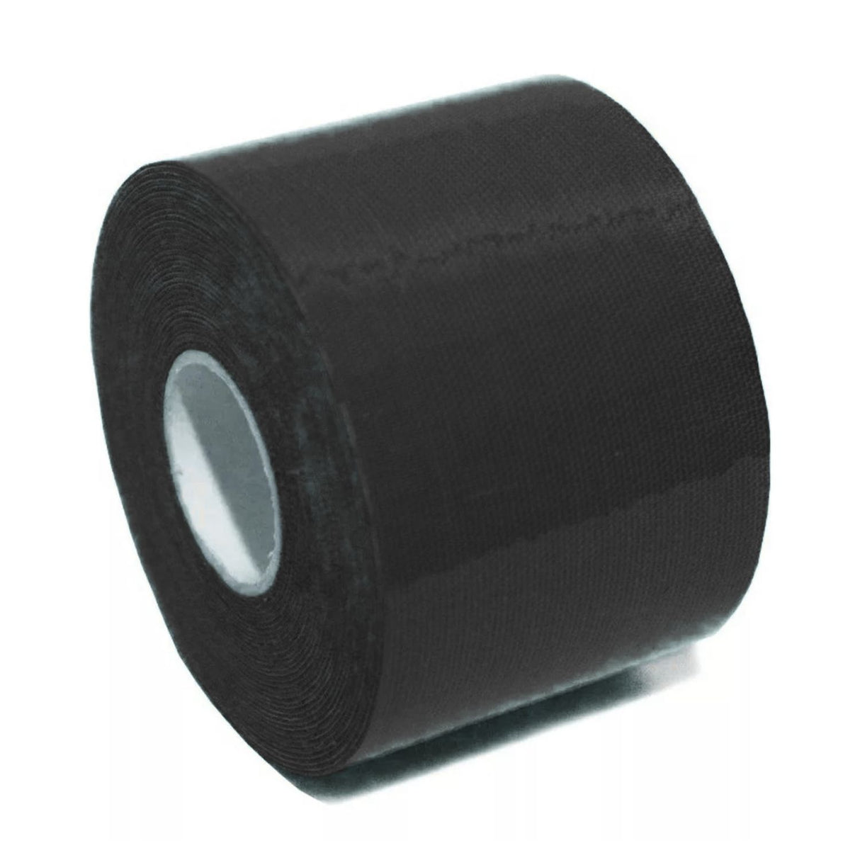 Bandas kinesiológicas negras de 5cm x 5m, elásticas y resistentes, ideales para soporte muscular y rehabilitación.-1-3-1