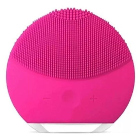 Exfoliador eléctrico facial rosa de 8 cm, resistente al agua, con diferentes intensidades para limpieza profunda y rejuvenecimiento de la piel.-1-1-1
