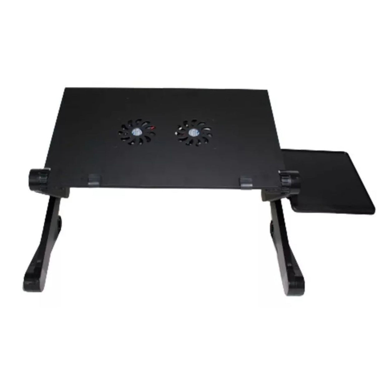 Base Cooler Grande de 58 cm en negro, fabricada en plástico ABS y malla metálica, ideal para refrigerar laptops hasta 17 pulgadas.-3