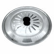 Tapa de olla de 22 cm en acero inoxidable, diseño moderno y brillante, ideal para cocinar sopas y guisos sin derrames.-1-1-1