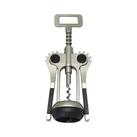 Sacacorcho de goma negro de 19 cm, ergonómico y resistente, ideal para abrir botellas de vino sin esfuerzo en cualquier ocasión.-1-1-1