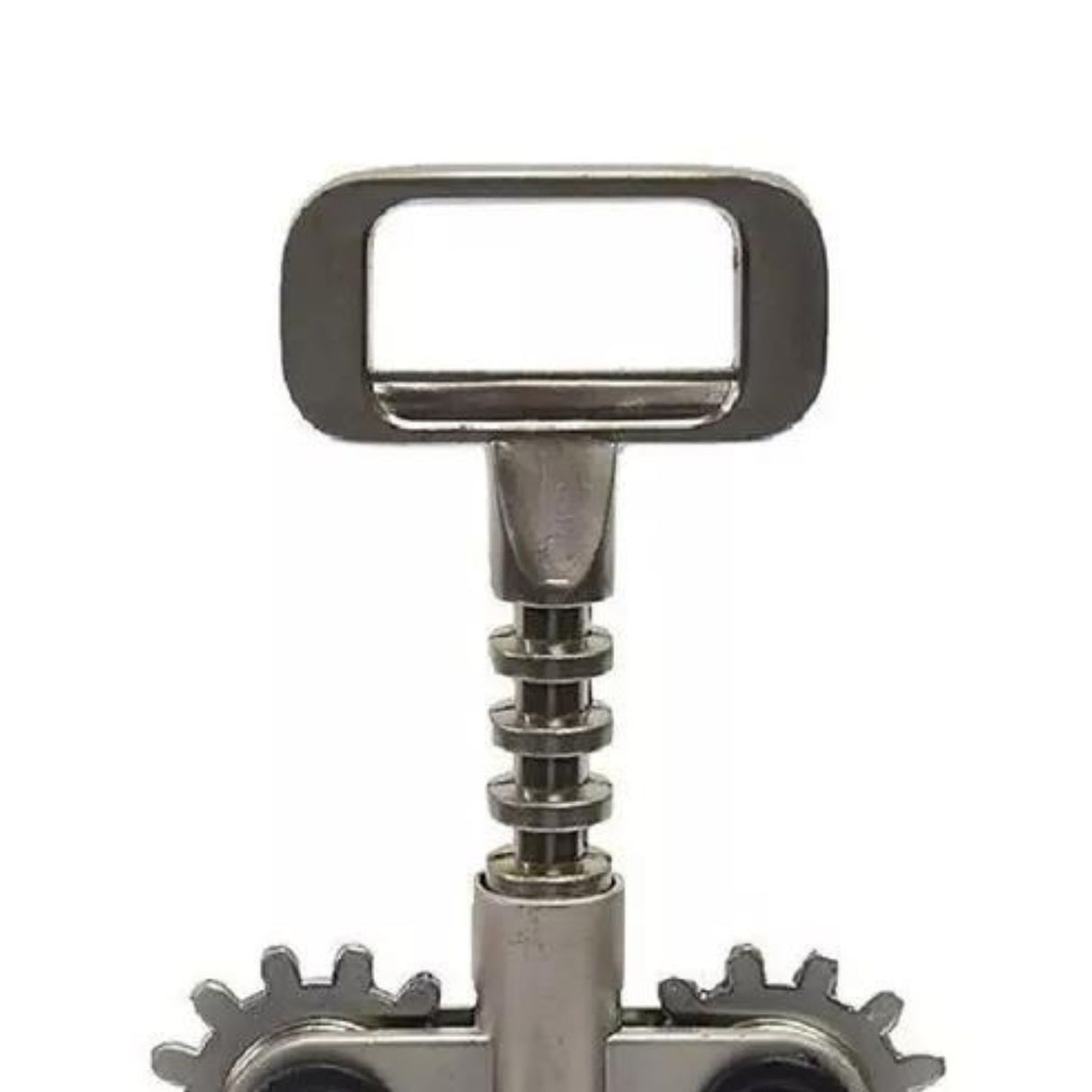 Sacacorcho de goma negro de 19 cm, ergonómico y resistente, ideal para abrir botellas de vino sin esfuerzo en cualquier ocasión.-1-4-1