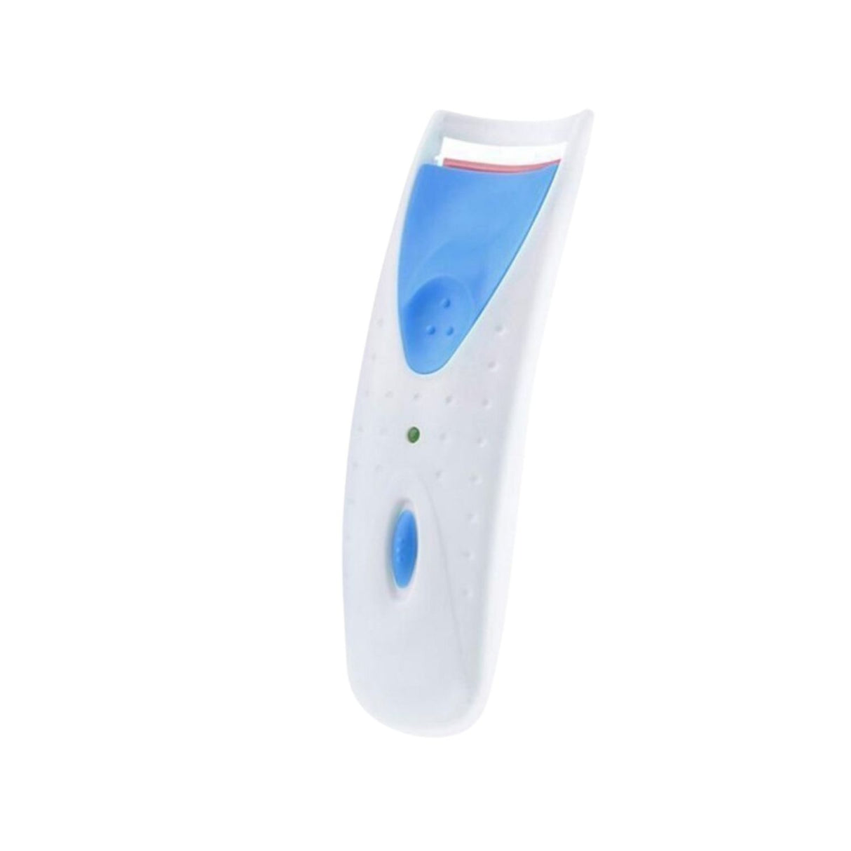 Encrespasdor de pestañas profesional azul de 13 cm, acero inoxidable, rizado efectivo y cómodo agarre antideslizante para un acabado voluminoso.-1-3-1