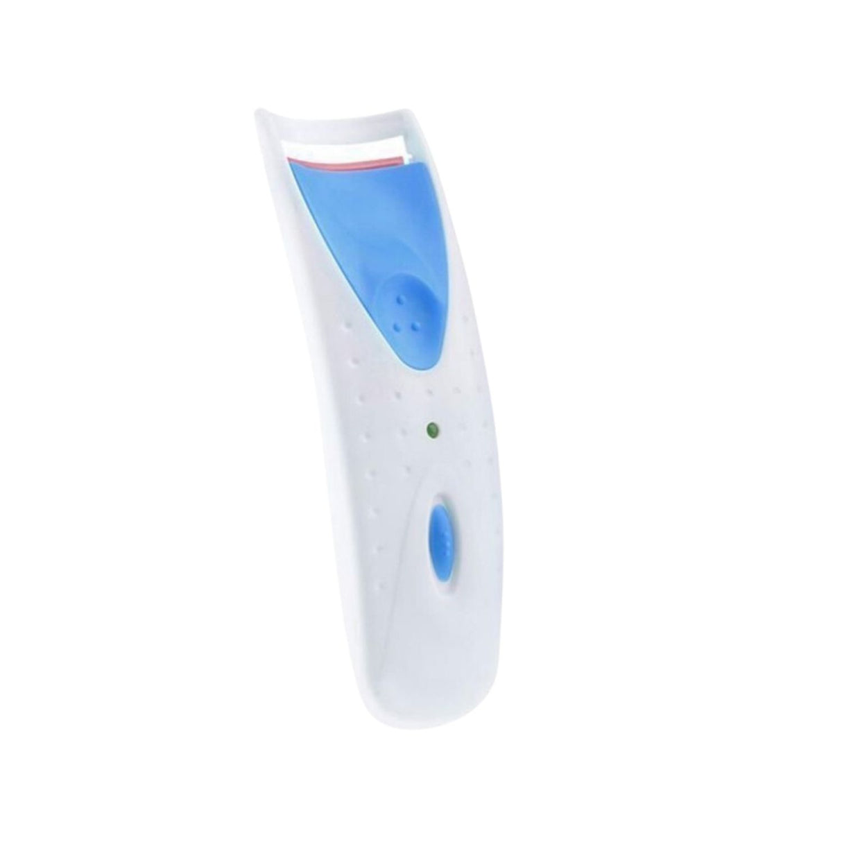 Encrespasdor de pestañas profesional azul de 13 cm, acero inoxidable, rizado efectivo y cómodo agarre antideslizante para un acabado voluminoso.-1-4-1