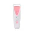 Encrespasdor de pestañas rosa de 13 cm, acero inoxidable, ergonómico y duradero. Ideal para rizado efectivo y uso diario en maquillaje.-1-1-1