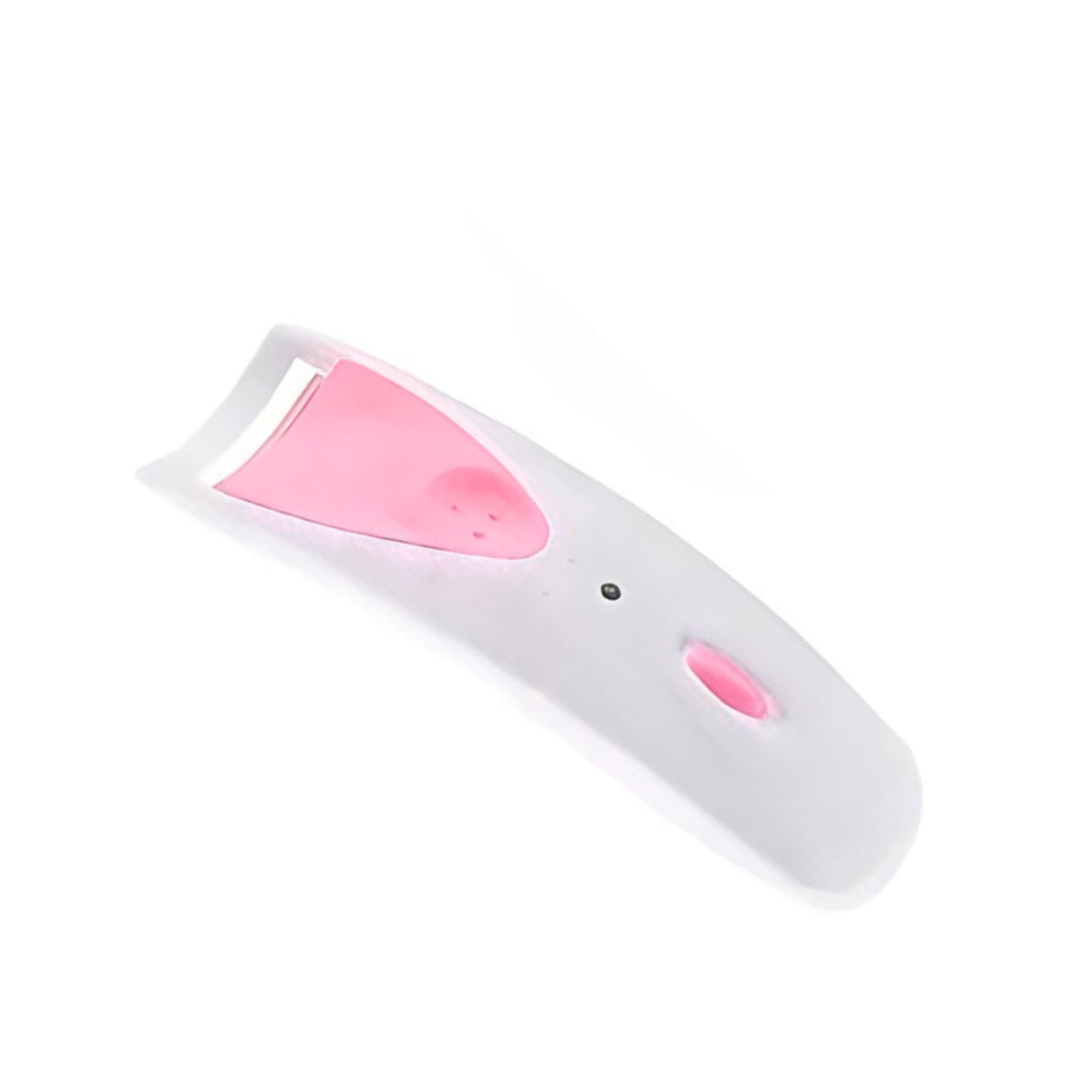 Encrespasdor de pestañas rosa de 13 cm, acero inoxidable, ergonómico y duradero. Ideal para rizado efectivo y uso diario en maquillaje.-1-4-1