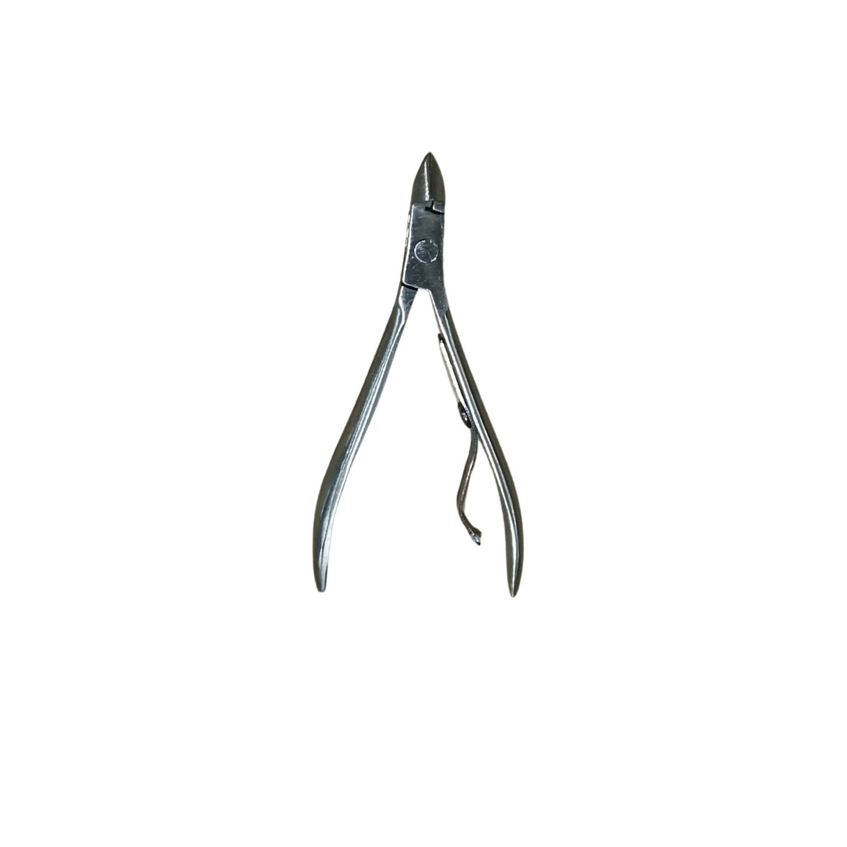 Cortador de cutícula profesional de 9 cm en gris, acero inoxidable, ergonómico y afilado para un corte preciso y duradero.-1