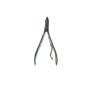 Cortador de cutícula profesional de 9 cm en gris, acero inoxidable, ergonómico y afilado para un corte preciso y duradero.-2-1-1