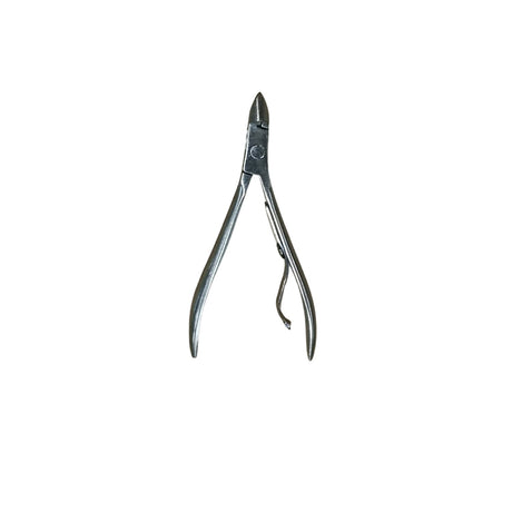 Cortador de cutícula profesional de 9 cm en gris, acero inoxidable, ergonómico y afilado para un corte preciso y duradero.-2-1-1
