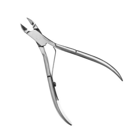 Cortador de cutícula profesional de 9 cm en gris, acero inoxidable, ergonómico y afilado para un corte preciso y duradero.-2-2-1