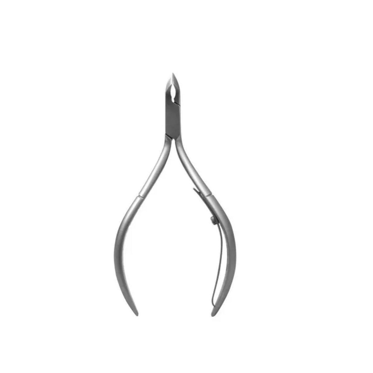 Cortador de cutícula profesional de 9 cm en gris, acero inoxidable, ergonómico y afilado para un corte preciso y duradero.-2-3-1