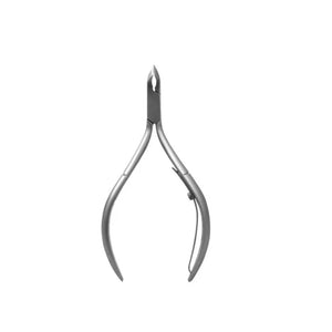 Cortador de cutícula profesional de 9 cm en gris, acero inoxidable, ergonómico y afilado para un corte preciso y duradero.-2-3-1