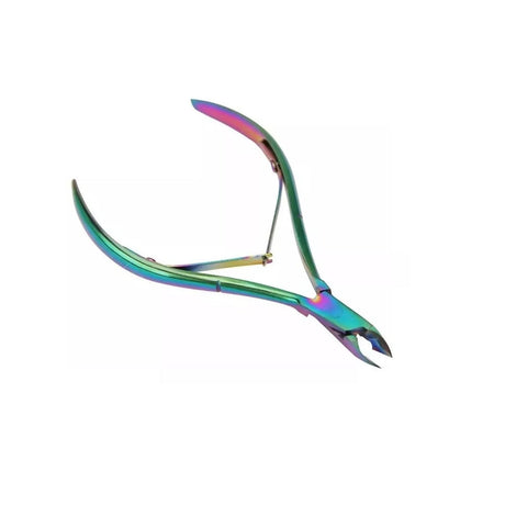 Cortador de cutícula tornasol de 9 cm en acero inoxidable, ergonómico y preciso, ideal para manicura y pedicura profesional o doméstica.-1-1-1