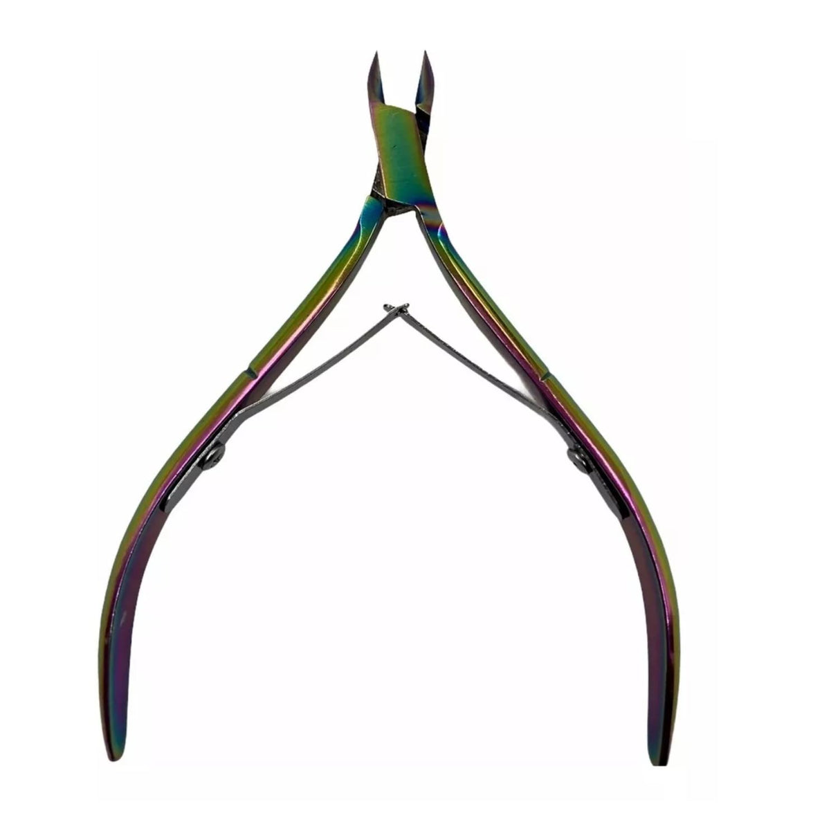 Cortador de cutícula tornasol de 9 cm en acero inoxidable, ergonómico y preciso, ideal para manicura y pedicura profesional o doméstica.-1-3-1