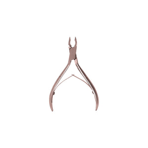 Cortador de cutícula bronce de 9 cm, ergonómico y elegante, ideal para manicura precisa y duradera. Perfecto para uso personal y profesional.-4-1-1