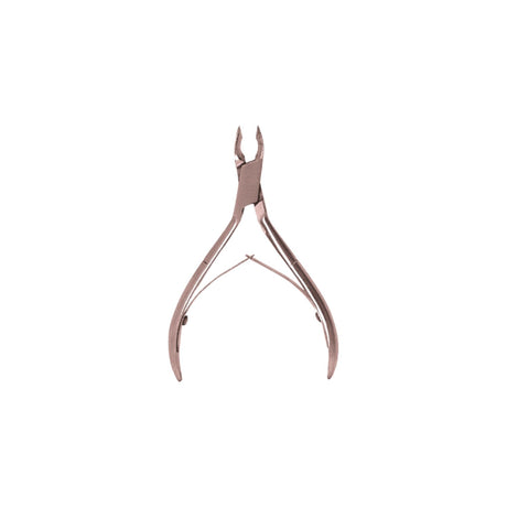 Cortador de cutícula bronce de 9 cm, ergonómico y elegante, ideal para manicura precisa y duradera. Perfecto para uso personal y profesional.-4-1-1