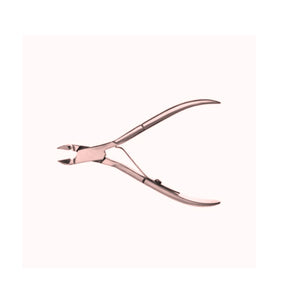Cortador de cutícula bronce de 9 cm, ergonómico y elegante, ideal para manicura precisa y duradera. Perfecto para uso personal y profesional.-2